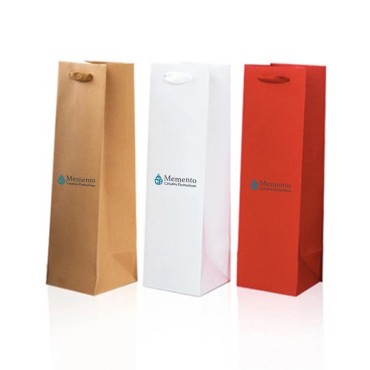 Kraft Paper Wine Tote Gift Bag